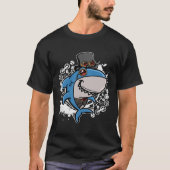 Mechanical Victorian Steampunk Shark T-shirt (Voorkant)
