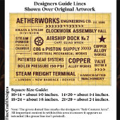 Mechanical Works Factory Typography FA6 Decoupage Tissuepapier