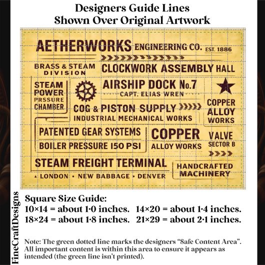 Mechanical Works Factory Typography FA6 Decoupage Tissuepapier