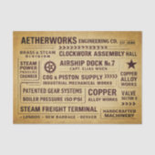 Mechanical Works Factory Typography FA7 Decoupage Tissuepapier (Voorkant)