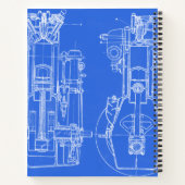 Mechanichal Drawing Blueprint Engineering Notitieboek (Achterkant)