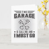 Mechanics Auto Mechanische Garage Reparatie Grappi Kaart (Gele Bloem)