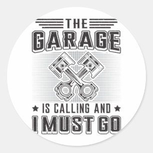 Mechanics Auto Mechanische Garage Reparatie Grappi Ronde Sticker