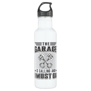 Mechanics Auto Mechanische Garage Reparatie Grappi Waterfles