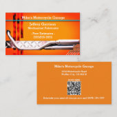 Mechanics gepersonaliseerde QR code Visitekaartje (Voorkant / Achterkant)