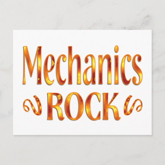 Mechanics Rock Briefkaart (Voorkant)