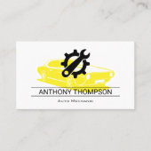 Mechanicus | Ingenieur | Sleutel Tandwiel Logo Visitekaartje (Voorkant)