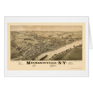 Mechanicville, NY Panoramic Map - 1885