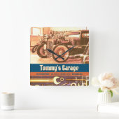 Mechanisch aangepaste motorfiets vierkante klok (Huis)