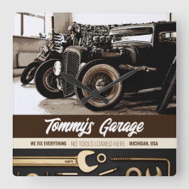 Mechanisch aangepaste motorfiets voor motorfietskl vierkante klok