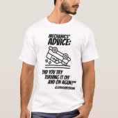 Mechanisch advies t-shirt (Voorkant)