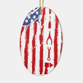 Mechanisch - Auto Mechanische autoonderhoudshandel Keramisch Ornament (Links)