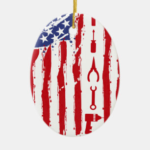 Mechanisch - Auto Mechanische autoonderhoudshandel Keramisch Ornament