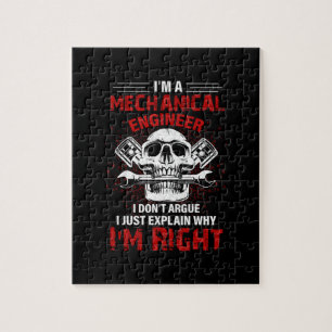 Mechanisch ben ik een mechanisch ingenieur legpuzzel