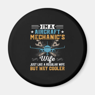Mechanisch ben ik een Vliegtuig Mechanische vrouw Magneet