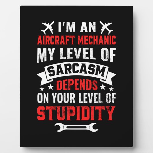 Mechanisch ben ik een Vliegtuig-mechanisme Fotoplaat (Voorkant)