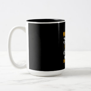 Mechanisch ben ik het middel dat ik niet kan beves tweekleurige koffiemok