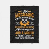 Mechanisch ben ik mechanisch fleece deken (Voorkant)