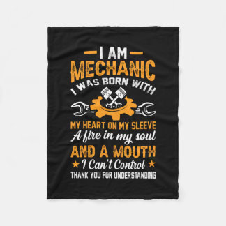 Mechanisch ben ik mechanisch fleece deken