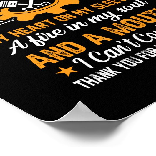 Mechanisch ben ik mechanisch poster (Hoek)