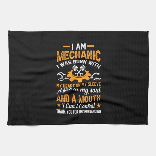 Mechanisch ben ik mechanisch theedoek (Horizontaal)