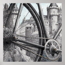Mechanisch contrast: fietsonderdelen in de Middele