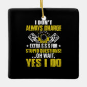 Mechanisch dat ik niet altijd mechanisch oplaadbaa keramisch ornament (Voorkant)