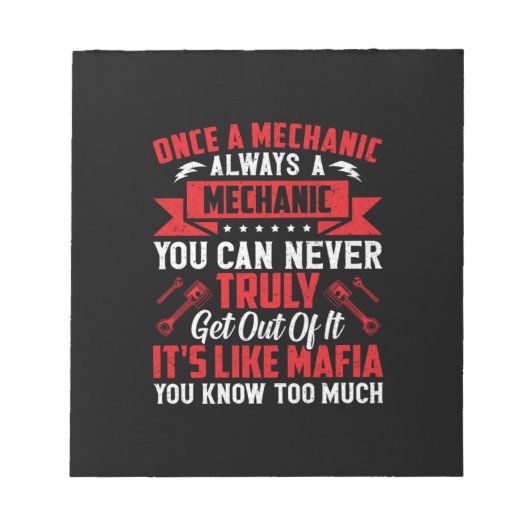 Mechanisch eenmaal per stuk altijd een mechanisch notitieblok (Voorkant)