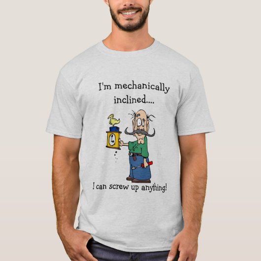 Mechanisch geklinkt t-shirt (Voorkant)