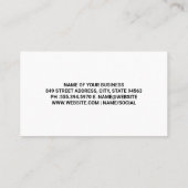 mechanisch gereedschap | Auto reparatie onderdelen Visitekaartje (Achterkant)