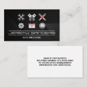 mechanisch gereedschap | Auto reparatie onderdelen Visitekaartje (Voorkant / Achterkant)