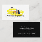 mechanisch gereedschap | spierwagen visitekaartje (Voorkant / Achterkant)