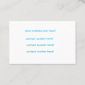 Mechanisch gereedschap voor Visitekaartje (Achterkant)