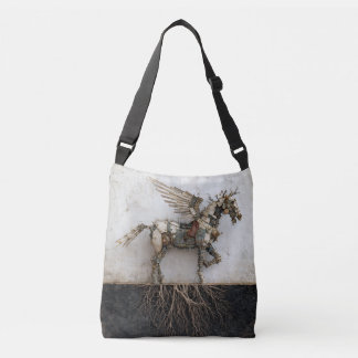 Mechanisch gevleugeld paard ( aarde ) crossbody tas