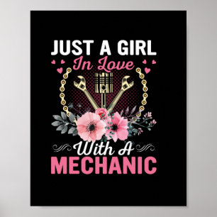 Mechanisch gewoon een meisje in liefde met een mec poster