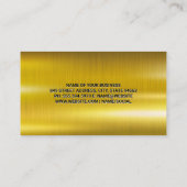 Mechanisch | Goud metaal | Auto-services Visitekaartje (Achterkant)