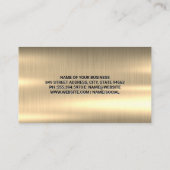 Mechanisch | Goud metaal | Auto-services Visitekaartje (Achterkant)