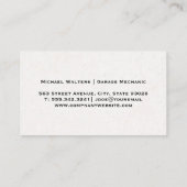 mechanisch handgereedschap | Steel Logo Visitekaartje (Achterkant)