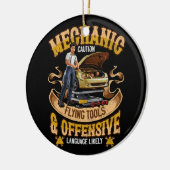 Mechanisch handgereedschap voor het vliegen met ha keramisch ornament (Links)