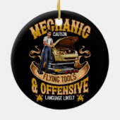 Mechanisch handgereedschap voor het vliegen met ha keramisch ornament (Achterkant)