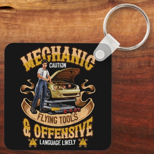 Mechanisch handgereedschap voor het vliegen met ha sleutelhanger (Achterkant)