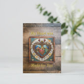 Mechanisch Hart Anatomische Steampunk Serie Briefkaart (Staand voorkant)