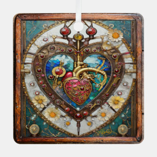 Mechanisch Hart Anatomische Steampunk Serie Metalen Ornament