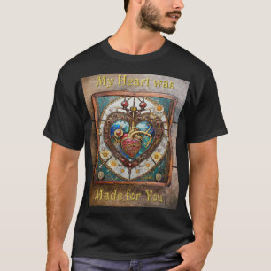 Mechanisch Hart Anatomische Steampunk Serie T-shirt