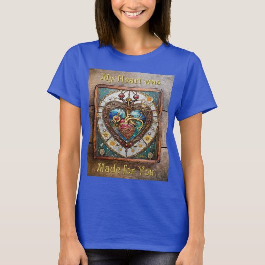 Mechanisch Hart Anatomische Steampunk Serie T-shirt (Voorkant)