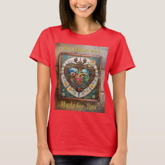 Mechanisch Hart Anatomische Steampunk Serie T-shirt