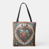 Mechanisch Hart Anatomische Steampunk Serie Tote Bag (Achterkant)