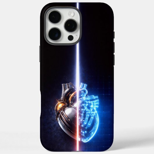 Mechanisch Hart Blauwdruk  Case-Mate iPhone Case (Achterkant)