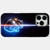 Mechanisch Hart Blauwdruk  Case-Mate iPhone Case (Achterkant (horizontaal))