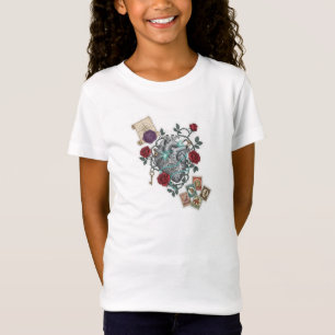 Mechanisch Hart met Rozen – Vintage Surrealistisch T-shirt